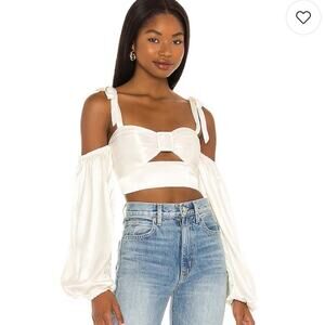 MAJORELLE Daniela Top in Pearl